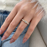 Diamond Stackable Fashion Ring 0.80 ct TCW, Yellow Gold 14K