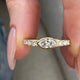 Diamond Stackable Fashion Ring 0.80 ct TCW, Yellow Gold 14K