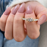 Diamond Stackable Fashion Ring 0.80 ct TCW, Yellow Gold 14K