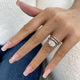 Evara Ring 2 ct TCW , Solid Gold 14k