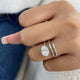 Evara Ring 2 ct TCW , Solid Gold 14k