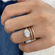 Oravine Ring 2 ct TCW , Solid Gold 14k
