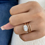 Oravine Ring 2 ct TCW , Solid Gold 14k