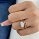 Oravine Ring 2 ct TCW , Solid Gold 14k