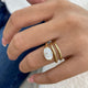 Alarise Ring 2 ct TCW , Solid Gold 14k