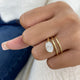 Alarise Ring 2 ct TCW , Solid Gold 14k