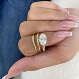 Alarise Ring 2 ct TCW , Solid Gold 14k