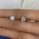 Diamond Stud Earrings 2 ct White Gold