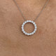 Diamond Pendant Necklace 1.3 ct White Gold