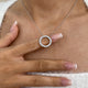 Diamond Pendant Necklace 1.3 ct White Gold