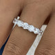Diamond Band Ring 2.1 ct White Gold