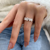 Diamond Band Ring 1.2 ct White Gold