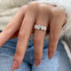 Diamond Band Ring 1.2 ct White Gold