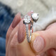Diamond Wrap Ring 1.36 Carat White Gold 14K