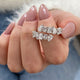 Diamond Wrap Ring 2.17 Carat White Gold 14K
