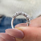 Diamond Open Ring 1.3 ct White Gold