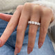 Diamond Eternity Band 6.29 Carat White Gold 14K