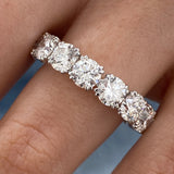 Diamond Eternity Band 6.29 Carat White Gold 14K
