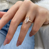 Arnala Ring 1 ct TCW , Solid Gold 14k