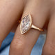 Arnala Ring 1 ct TCW , Solid Gold 14k