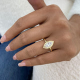 Stacy Ring 1 ct TCW , Solid Gold 14k