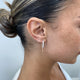 Diamond Threader Earrings 0.9 ct Rose Gold