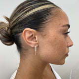 Diamond Threader Earrings 0.9 ct Rose Gold