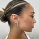 Diamond Threader Earrings 0.9 ct Rose Gold