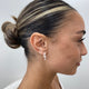 Diamond Hoop Earrings 1.4 ct Rose Gold