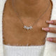 Diamond Pendant Necklace 1.6 ct White Gold