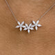 Diamond Pendant Necklace 1.6 ct White Gold