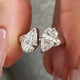 Toi-et Moi Ring 2 ct TCW , Solid Gold 14k