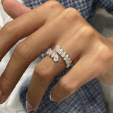 Diamond Statement Fashion Ring 1.75 ct TCW, White Gold 14K