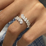 Diamond Statement Fashion Ring 1.75 ct TCW, White Gold 14K