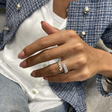 Diamond Statement Fashion Ring 1.75 ct TCW, White Gold 14K