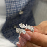Diamond Statement Fashion Ring 1.75 ct TCW, White Gold 14K