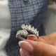 Diamond Open Band Ring 1.7 ct White Gold
