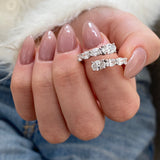 Diamond Open Ring 1.8 ct White Gold