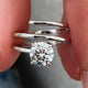 Véradore Ring 1 ct TCW , Solid Gold 14k