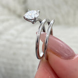Véradore Ring 1 ct TCW , Solid Gold 14k