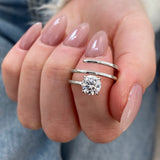 Véradore Ring 1 ct TCW , Solid Gold 14k