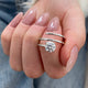 Véradore Ring 1 ct TCW , Solid Gold 14k