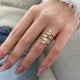 Diamond Wrap Ring 1.33 Carat Yellow Gold 14K