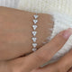 Diamond Chain Bracelet 1.5 ct White Gold