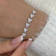 Diamond Chain Bracelet 1.5 ct White Gold