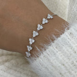 Diamond Chain Bracelet 1.5 ct White Gold