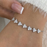 Diamond Chain Bracelet 1.5 ct White Gold