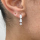 Diamond Hoop Earrings 1.5 ct White Gold