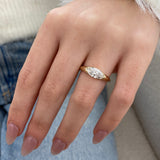 Solvaira Ring 1 ct TCW , Solid Gold 14k