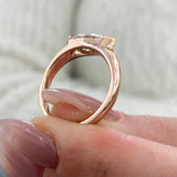 Solvaira Ring 1 ct TCW , Solid Gold 14k